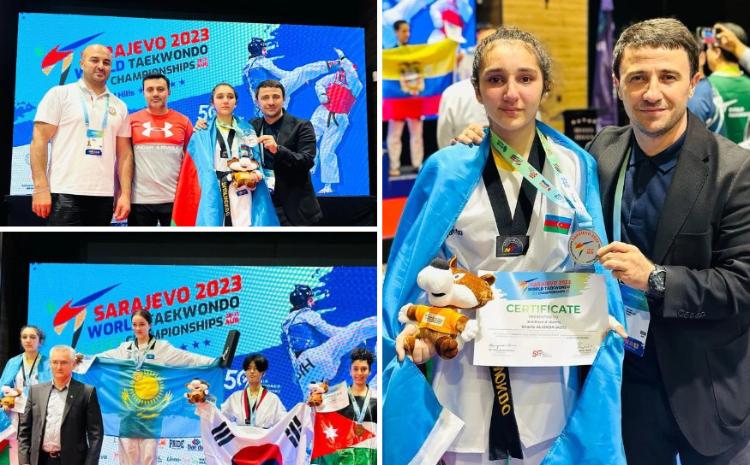Taekvondoçumuz dünya ikincisi olub 