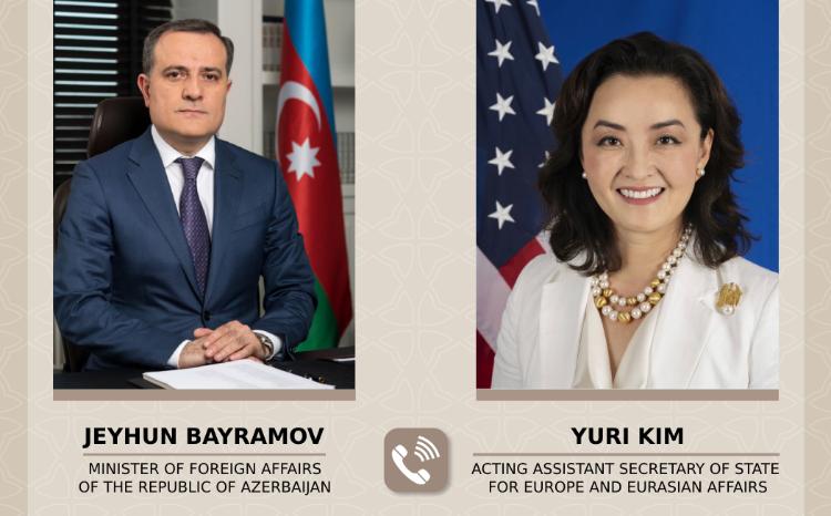 Azərbaycanın XİN rəhbərinin ABŞ dövlət katibinin köməkçisi ilə telefon danışığı olub 