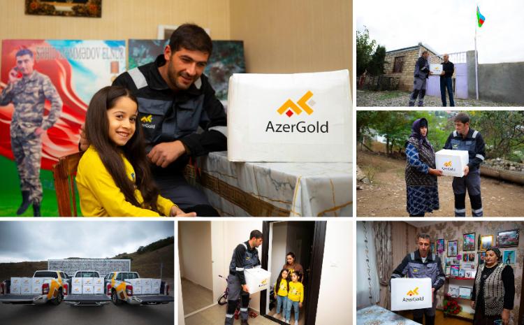 Сотрудники ЗАО «AzerGold» навестили семьи шехидов в Дашкесанском районе 