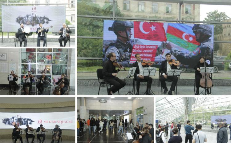 Bakı metropolitenində konsert proqramı keçirilib 