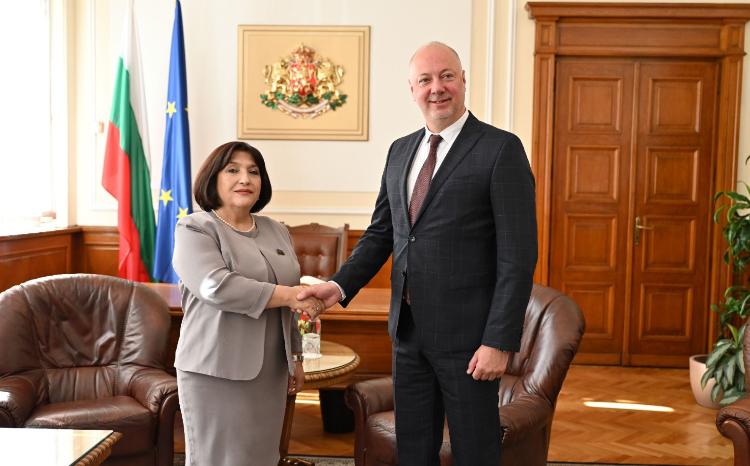 Sahiba Gafarova Meets with Speaker of Bulgarian National Assembly 