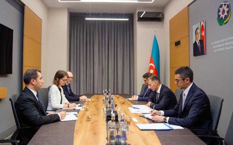 Nazir Rəşad Nəbiyev Dünya Bankının Azərbaycan üzrə yeni təyin olunmuş ölkə meneceri ilə görüşüb 
