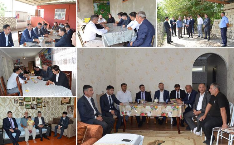 Neftçalada "Anım Günü" ilə əlaqədar olaraq Cəngan, Yuxarı Qaramanlı və Tatarməhlə İƏDN-ləri üzrə şəhid ailələri ziyarət olunub 
