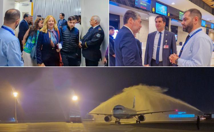 Бакинский аэропорт встретил первый рейс греческой авиакомпании Aegean Airlines 