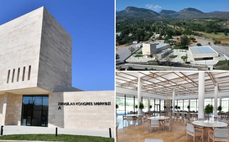 Представлены кадры строительства Зангиланского конгресс-центра - ВИДЕО