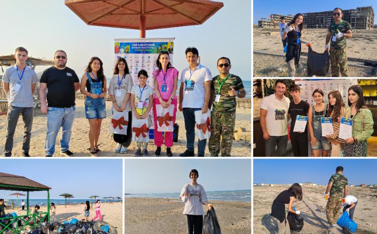 Участники проекта «Чистые игры» очистили от мусора пляж в поселке Горадил 