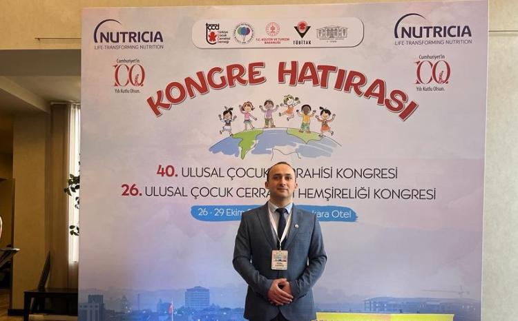 Dr.Vüsal Cəfərov Ankarada 40-cı Milli Uşaq Cərrahiyyəsi Konqresində iştirak edib 