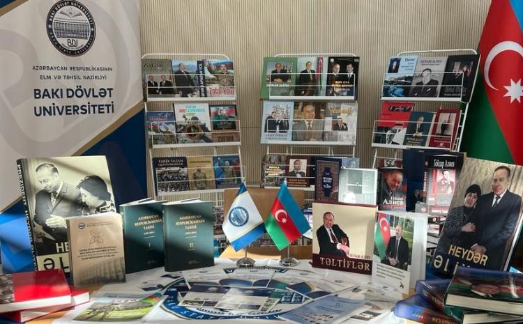 BDU Ümummilli Lider Heydər Əliyevin 100 illik yubileyinə həsr olunmuş kitab sərgisində təmsil olunur 