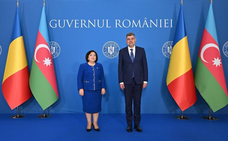 Milli Məclisin sədri Sahibə Qafarova Rumıniyanın Baş naziri ilə görüşüb 