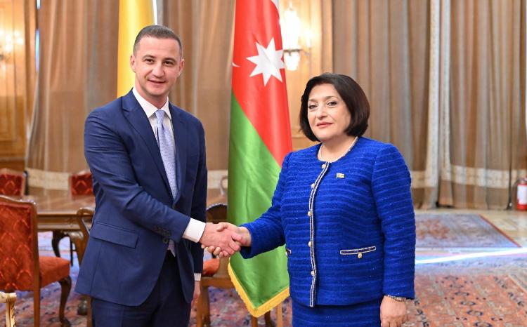 Спикер Милли Меджлиса Сагиба Гафарова встретилась с председателем Палаты депутатов парламента Румынии 