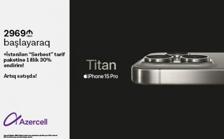 "Azercell Telekom" MMC yeni iPhone 15 smartfonlarını rəsmi olaraq təqdim edir 