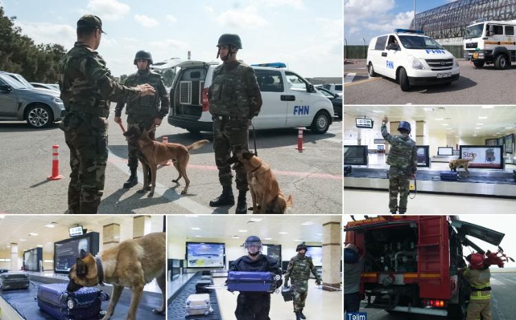 Международный аэропорт Гейдар Алиев и Министерство по чрезвычайным ситуациям провели совместные учения - ВИДЕО
