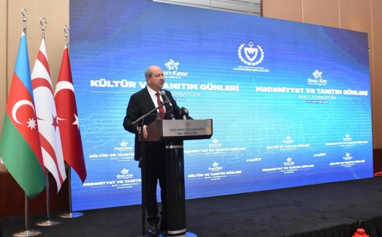 Bakıda Şimali Kipr Türk Respublikasının Prezidentinin şərəfinə ziyafət verilib 