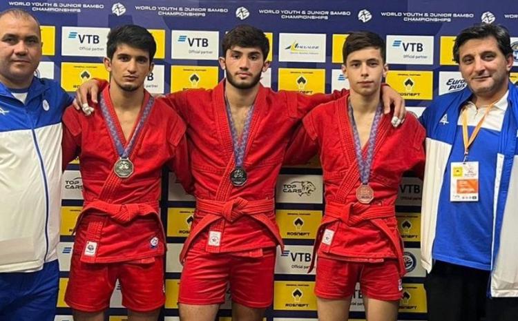 Azərbaycan samboçularından DÇ-də 5 medal 