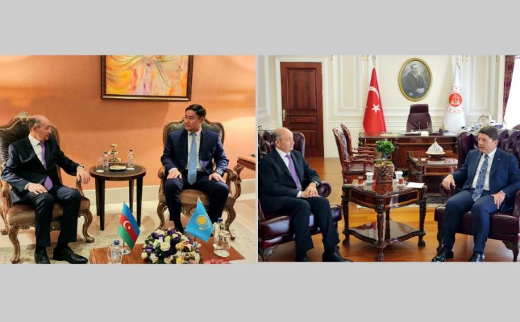 Ədliyyə naziri türk dövlətlərin həmkarları ilə görüşüb 