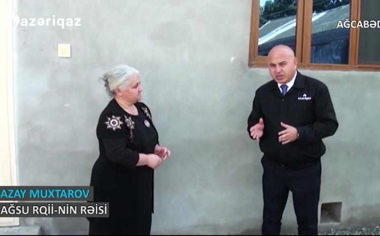 Şəhid ailəsinin iki istəyini "Azəriqaz" İB bir gündə yerinə yetirdi - VİDEO
