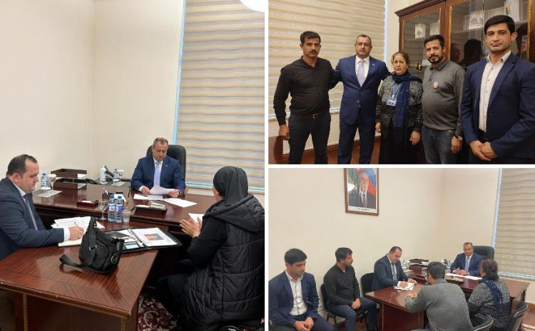 Vitse-spiker Adil Əliyev Milli Məclisdə vətəndaşları qəbul edib 