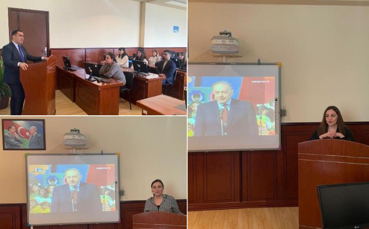 BDU-da "Ulu Öndər Heydər Əliyev və uşaq hüquqları" mövzusunda tədbir 