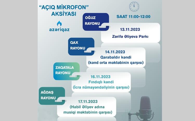 "Azəriqaz" İB-nin "Açıq mikrofon" aksiyası davam edir 