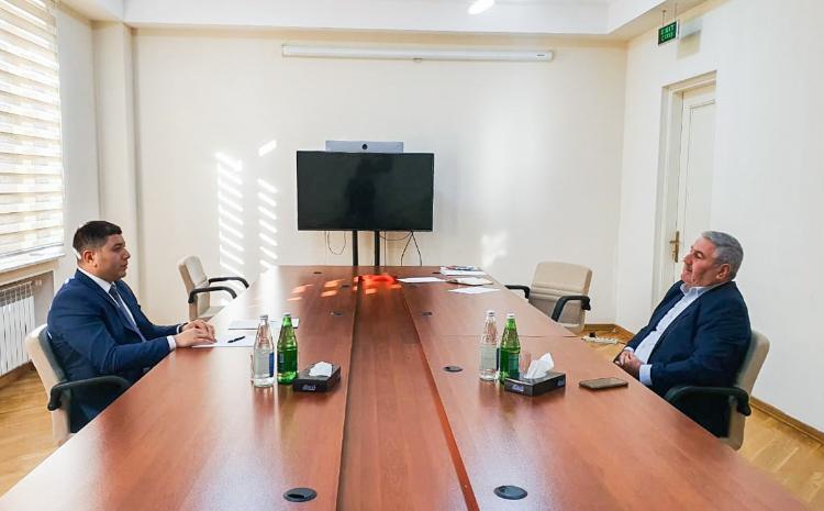 Aqrar Kredit və İnkişaf Agentliyinin sədri Seymur Mövlayev Tərtərdə vətəndaşları qəbul edib 