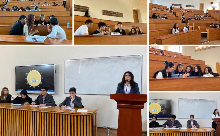 BDU-da Zəfər Gününə həsr edilmiş universitetlərarası "Nə? Harada? Nə zaman?" intellektual oyunu 