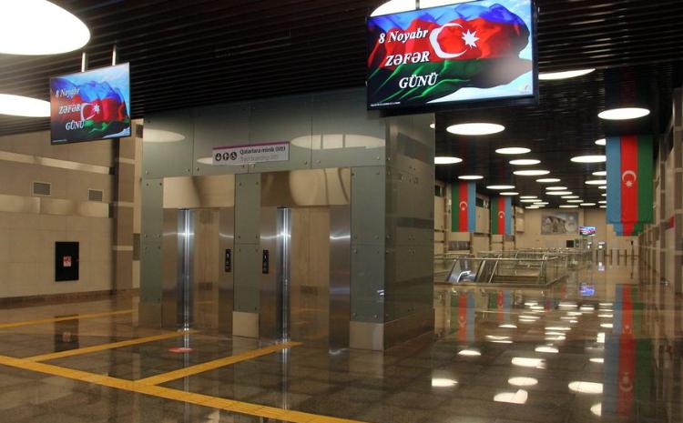 Metropoliten stansiyalarında Zəfər soraqlı musiqi proqramı səsləndirilir 