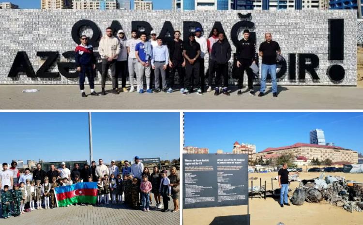 "Gəncə"nin üzvləri Hərbi Qənimətlər Parkında olublar 