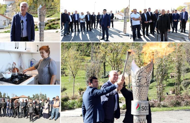 Laçında 150 ev təbii qazla təmin edilib 