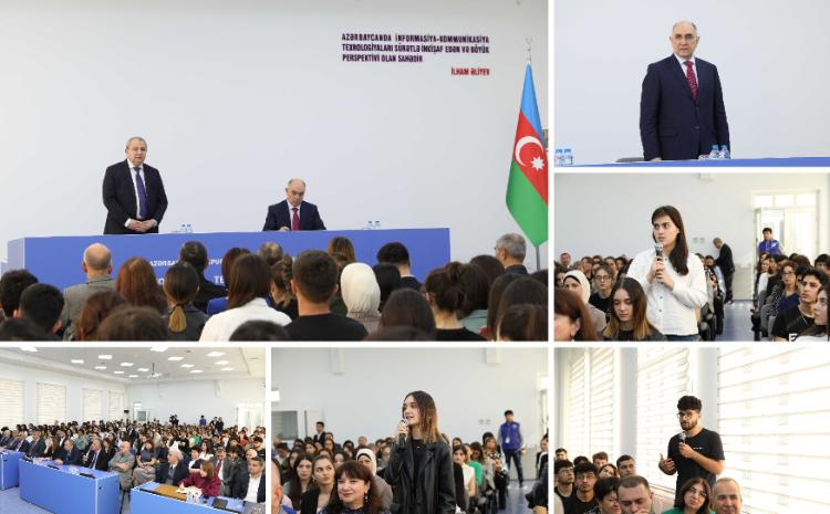 İnformasiya Texnologiyaları İnstitutunda BDU tələbələri ilə görüş 