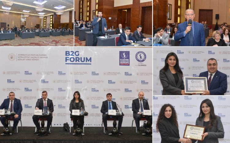 Dövlət Vergi Xidməti və "Caspian Energy Club"un birgə təşkilatçılığı ilə B2G forumu keçirilib 