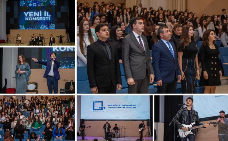 BDU-nun Tələbə Gənclər Təşkilatı və Bakı Gənclər Mərkəzinin birgə Yeni il konserti 