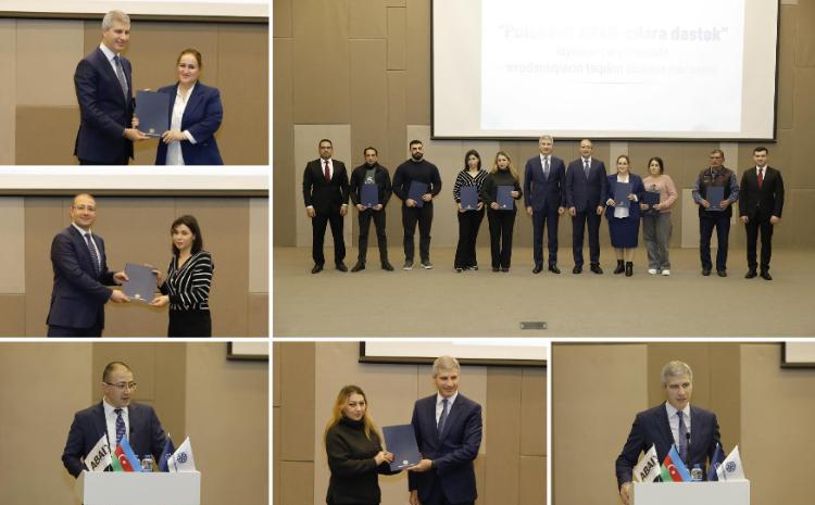 "Potensial ABAD-çılara dəstək" layihəsi çərçivəsində 23 nəfərə avadanlıqlar təqdim edilib 