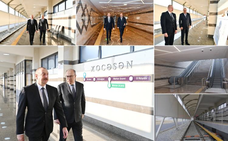 Xocəsən stansiyasının istifadəyə verilməsindən bir il ötür 