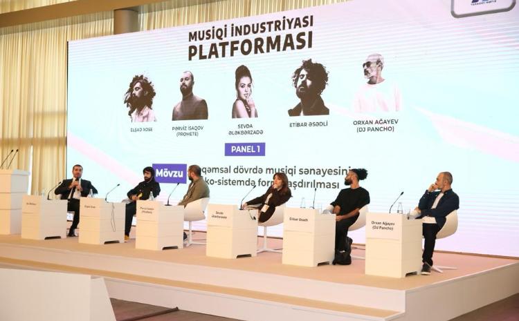 "Yaradıcı həftə" çərçivəsində Heydər Əliyev Mərkəzində "Musiqi sənayesi platforması" adlı tədbir keçirilib 