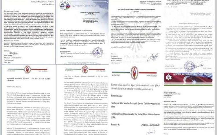 Dünya azərbaycanlıları Prezident İlham Əliyevi təbrik ediblər 
