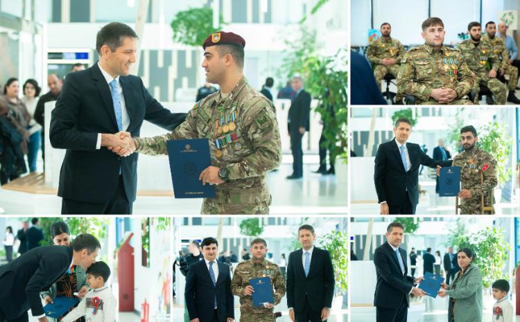 Şəhid ailələri və müharibə ilə əlaqədar əlilliyi olan şəxslərə daha 200 mənzil və fərdi ev verildii 