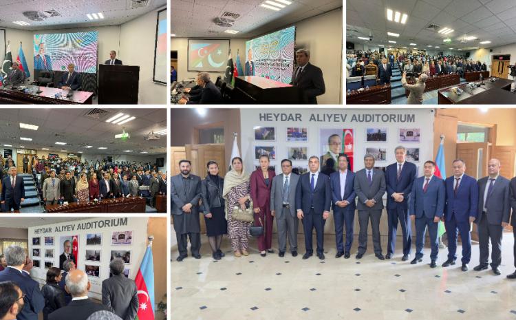 Pakistanda Ümummilli Lider Heydər Əliyevin adını daşıyan auditoriya açılıb 
