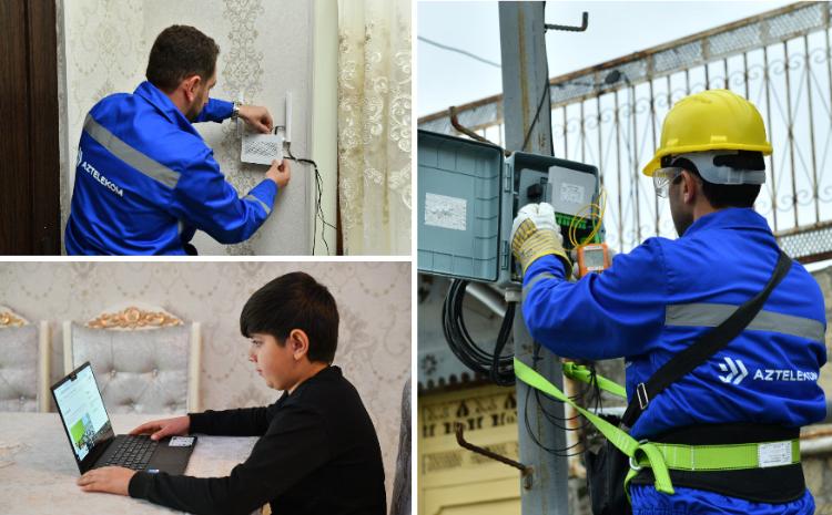 "Aztelekom" Yevlax rayonunu GPON texnologiyası ilə yüksəksürətli internetlə təmin etməyə başlayıb 