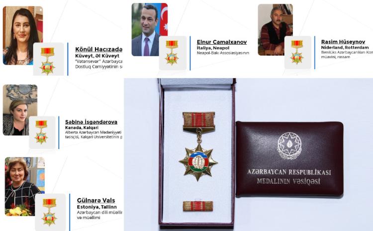Medalla təltif olunan diaspor fəalları Prezident İlham Əliyevə təşəkkür ediblər 