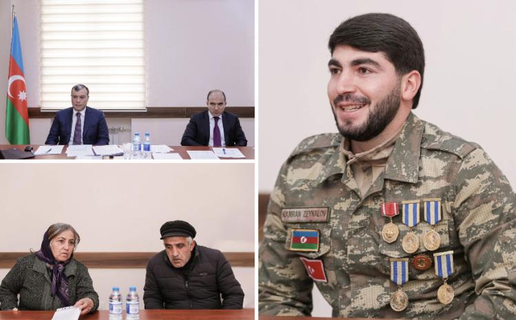 Nazir Sahil Babayev Şamaxıda vətəndaşları qəbul edib 