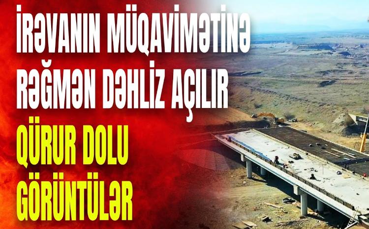 İrəvanın müqavimətinə rəğmən Naxçıvan yolu açılır: Şərqi Zəngəzur dəhlizindən eksklüziv görüntülər - VİDEO