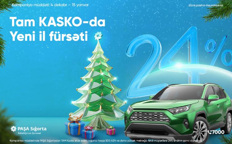 PAŞA Sığorta "Yeni il fürsəti - 24 %" kampaniyasına start verib! 