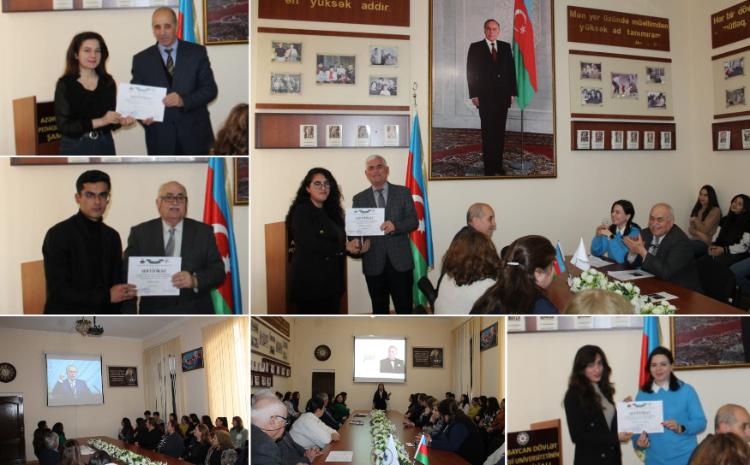 ADPU-nun Şamaxı filialında anım günü tədbiri: Ulu Öndər erası 