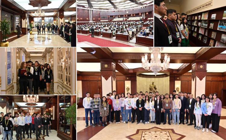 "Gənc-Fest" festivalının iştirakçıları Milli Məclisdə olublar 