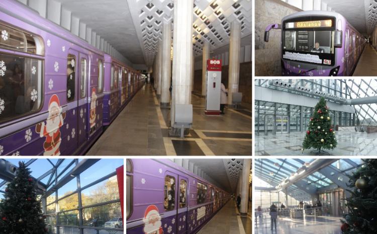 Metropoliten xətlərinə bayram ovqatlı qatar buraxılıb 