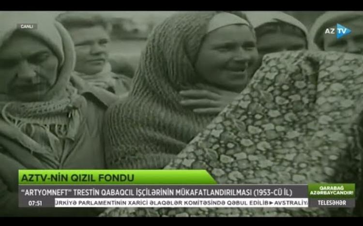 Bakı neftçilərinin mükafatlandırılması: AzTV-nin arxivindən nadir görüntülər