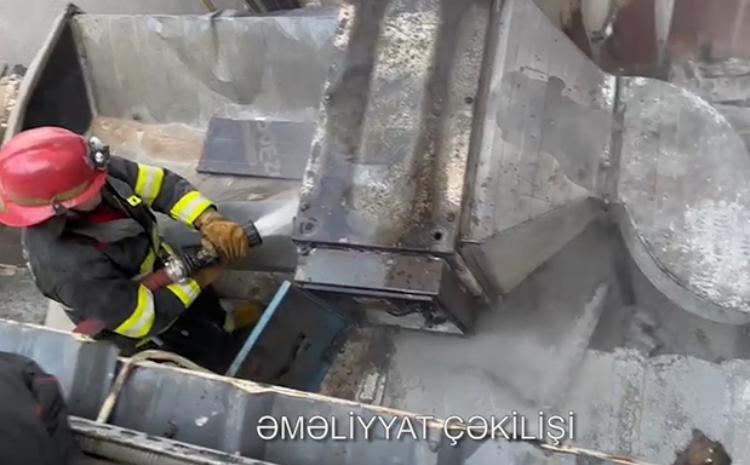 Bakıda hoteldə yanğın olub - VİDEO