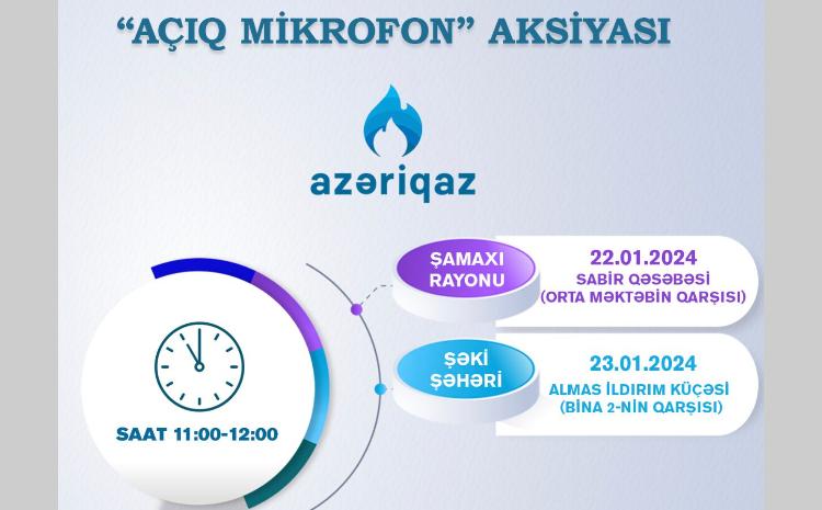"Azəriqaz" İB-nin "Açıq mikrofon" aksiyası davam edir 