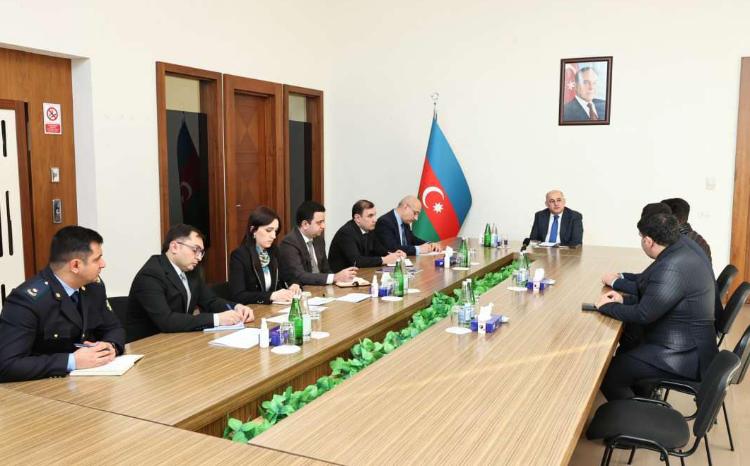 Dövlət Gömrük Komitəsinin sədri Şəmkir şəhərində vətəndaşları qəbul edib 