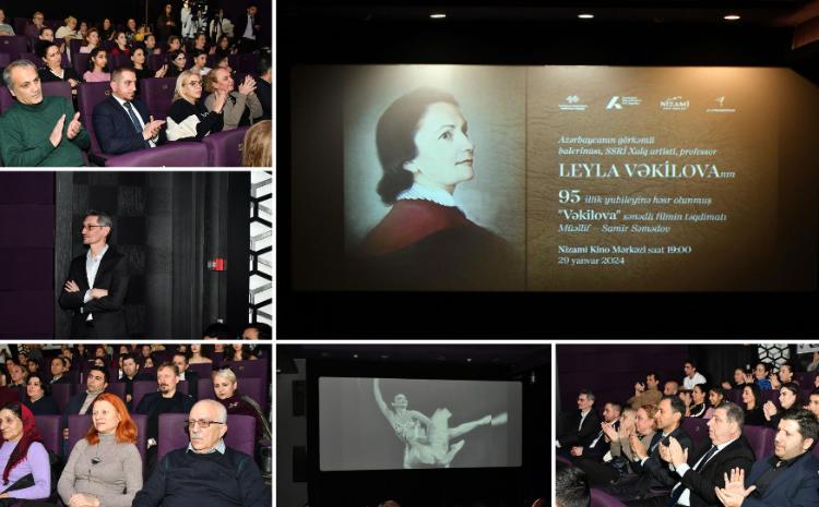 Görkəmli balerina Leyla Vəkilova haqqında filmin təqdimatı keçirilib 